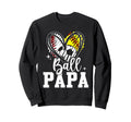 Ball Papa Baseball Softball Soccer Dad Sweatshirt - Custom Art Print Unisex - T-Shirt, Sweatshirt, Hoodie