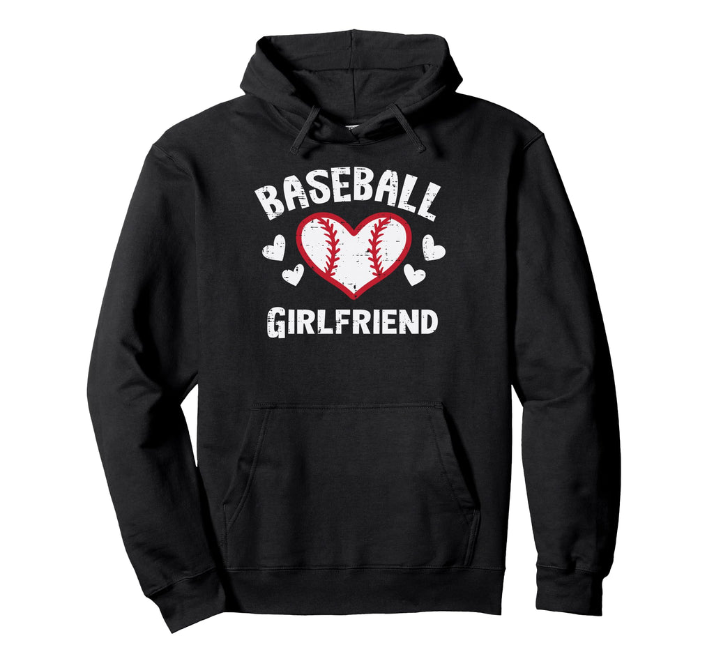 Baseball Girlfriend Heart Family Matching Gf Hoodie - Trendy Graphic Unisex - T-Shirt, Sweatshirt, Hoodie