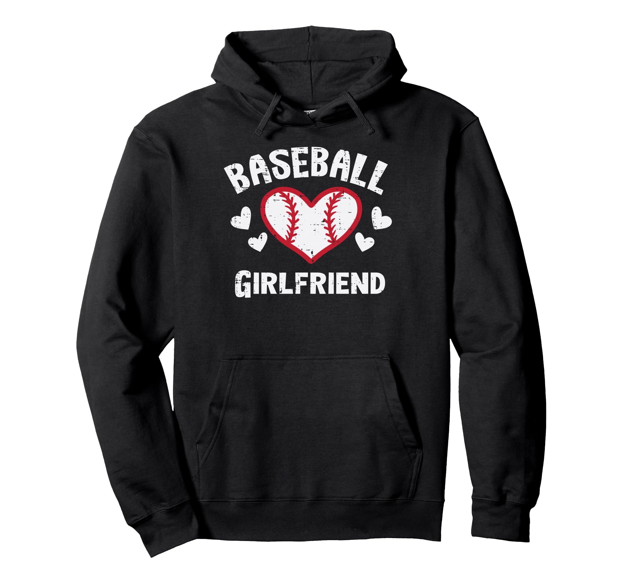 Baseball Girlfriend Heart Family Matching Gf Hoodie - Trendy Graphic Unisex - T-Shirt, Sweatshirt, Hoodie