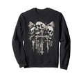 Skull Cross Y2K Goth Alt Grunge Sweatshirt - Unique Graphic for Adults - T-Shirt, Sweatshirt, Hoodie