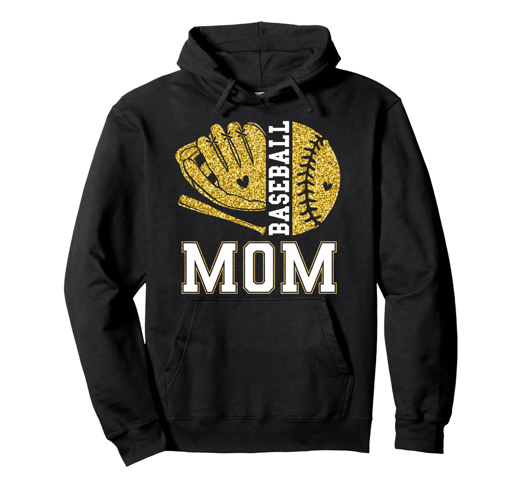 Baseball Mom Game Day Baseball Season Hoodie - Minimalist Print for Adults - T-Shirt, Sweatshirt, Hoodie