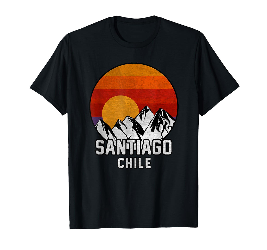 Santiago Chile Mountain Sunset T-Shirt - Novelty Apparel Men Women - T-Shirt, Sweatshirt, Hoodie