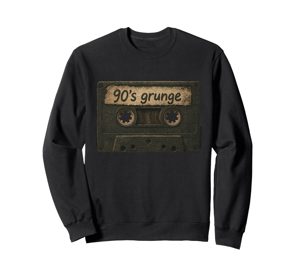Grunge 90S Concert Mixtape Cassette Tape Sweatshirt - Trendy Graphic Unisex - T-Shirt, Sweatshirt, Hoodie