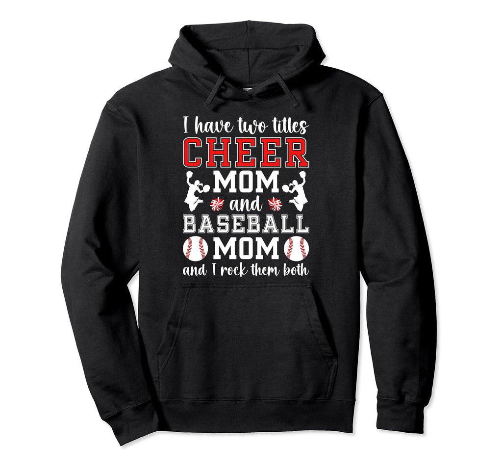 Cheer Baseball Mom Baseball Player Hoodie - Fun Novelty Design for Adults - T-Shirt, Sweatshirt, Hoodie