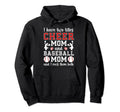 Cheer Baseball Mom Baseball Player Hoodie - Fun Novelty Design for Adults - T-Shirt, Sweatshirt, Hoodie