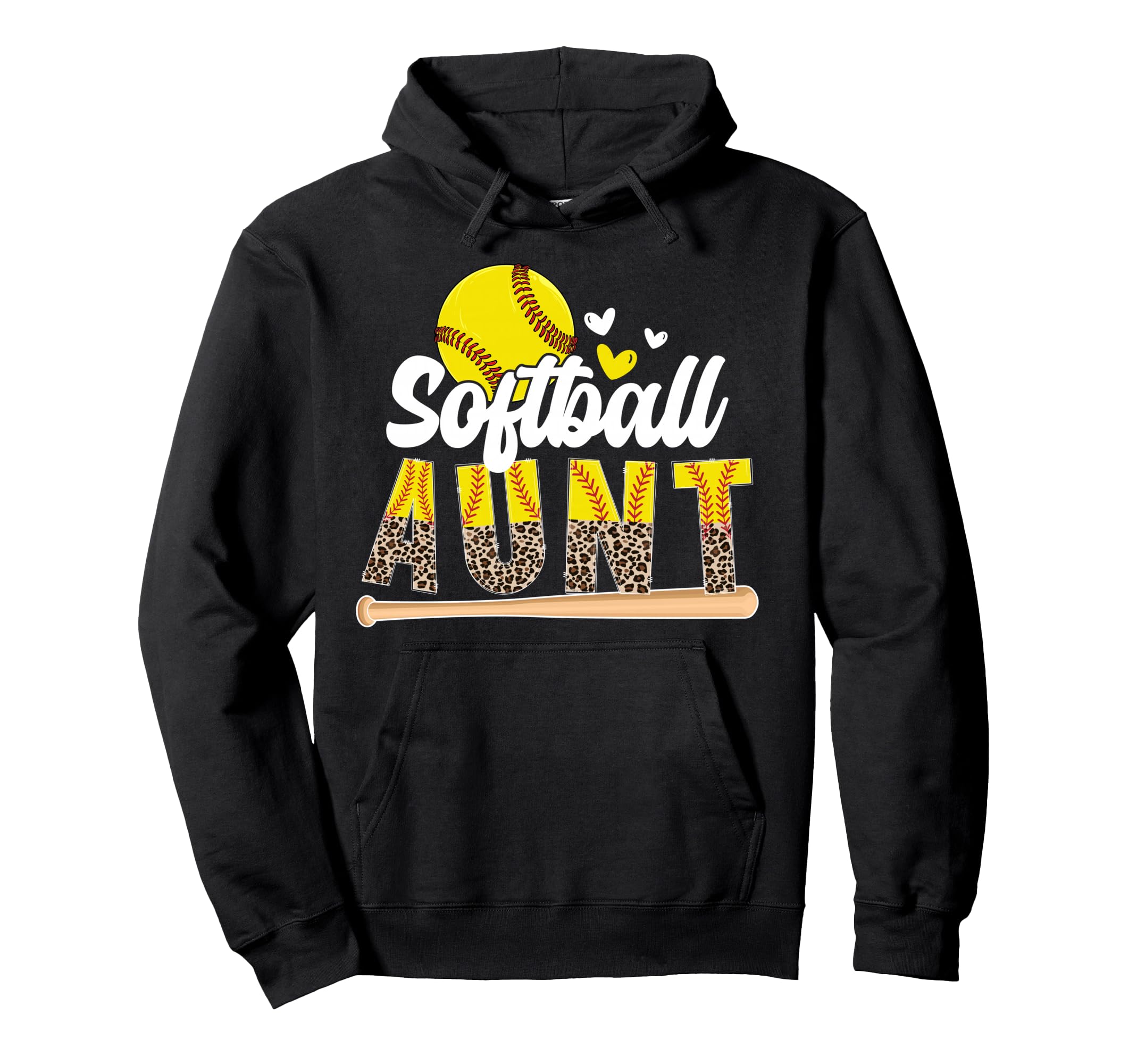 Softball Aunt Softball Player Hoodie - Casual Everyday Wear for Adults - T-Shirt, Sweatshirt, Hoodie