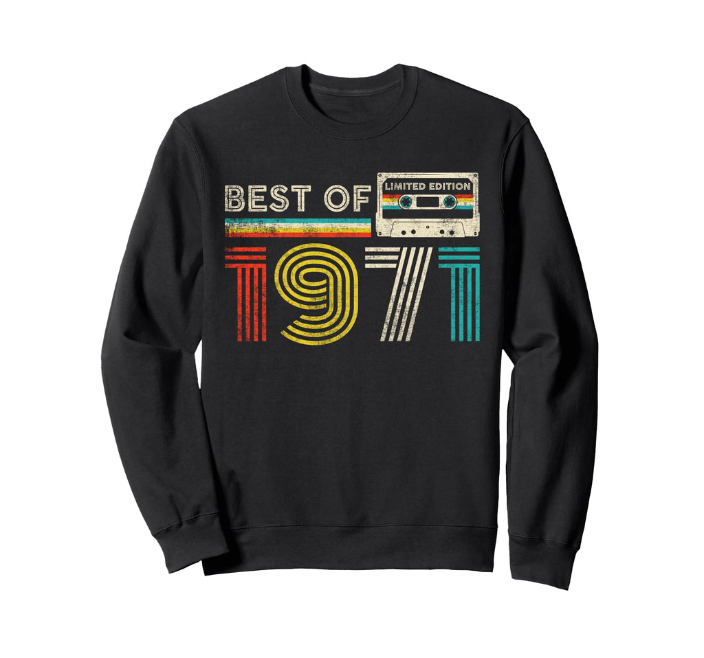 Best 1971 Birthday 1971 Cassette Tape Sweatshirt - Custom Art Print Unisex - T-Shirt, Sweatshirt, Hoodie