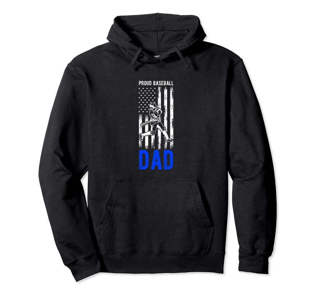 Proud Baseball Dad Family Team Coach Hoodie - Aesthetic Graphic Unisex - T-Shirt, Sweatshirt, Hoodie