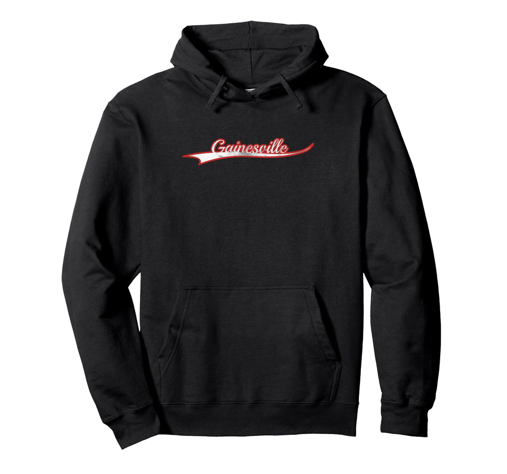 Gainesville Florida City Varsity Distressed Hoodie - Novelty Apparel Unisex - T-Shirt, Sweatshirt, Hoodie