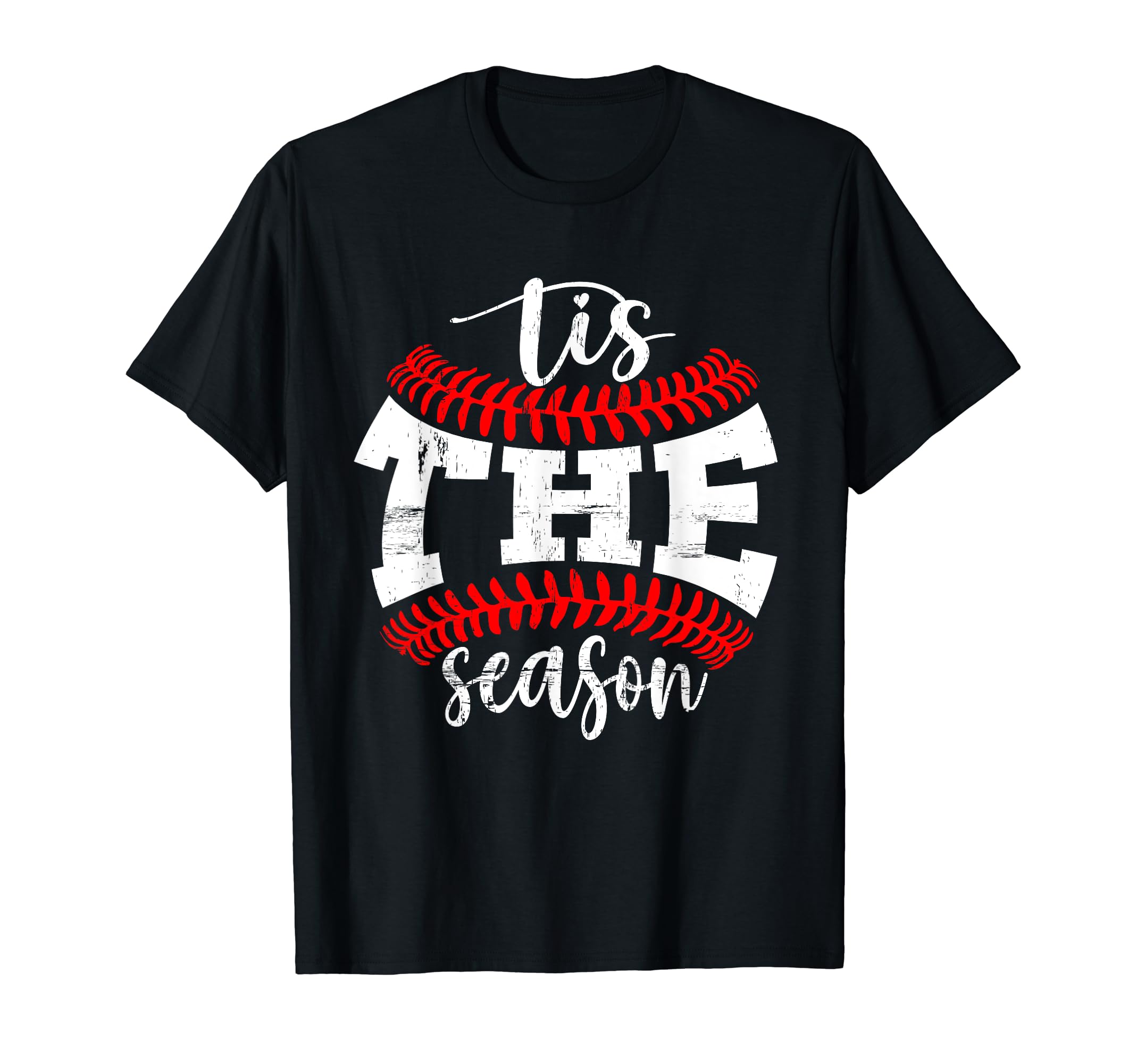 Tis Season Funny Softball T-Shirt - Casual Everyday Wear for Adults - T-Shirt, Sweatshirt, Hoodie