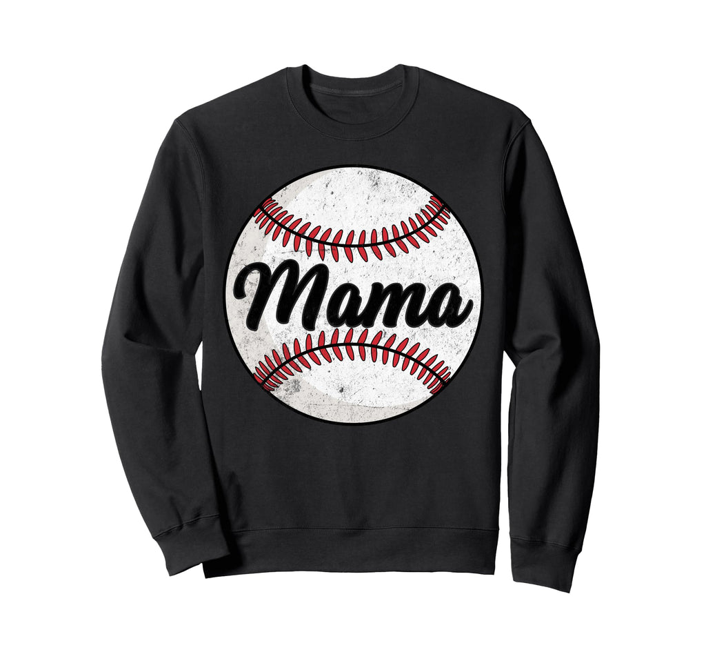 Baseball Mama Baseball Lover Sweatshirt - Minimalist Print Men Women - T-Shirt, Sweatshirt, Hoodie