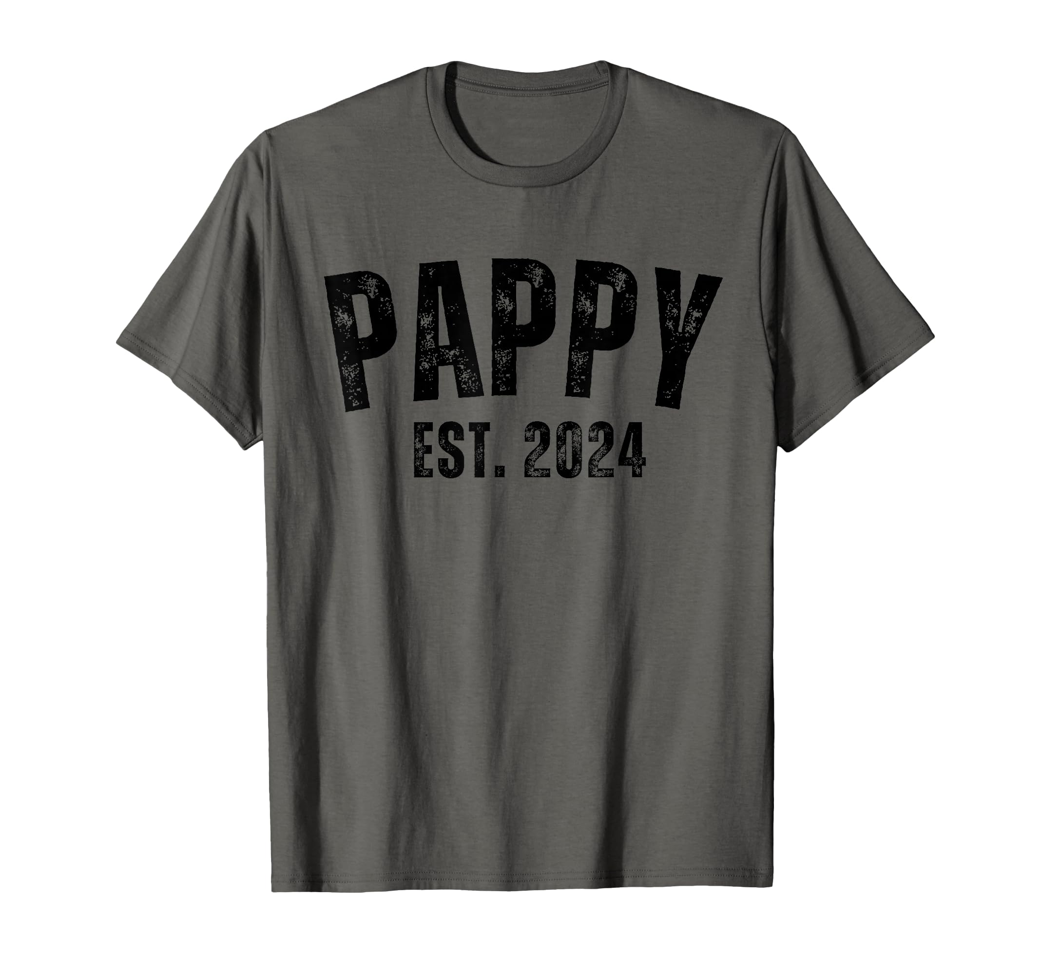 Pappy Grandpa Est 2024 Distressed T-Shirt - Novelty Apparel Men Women - T-Shirt, Sweatshirt, Hoodie