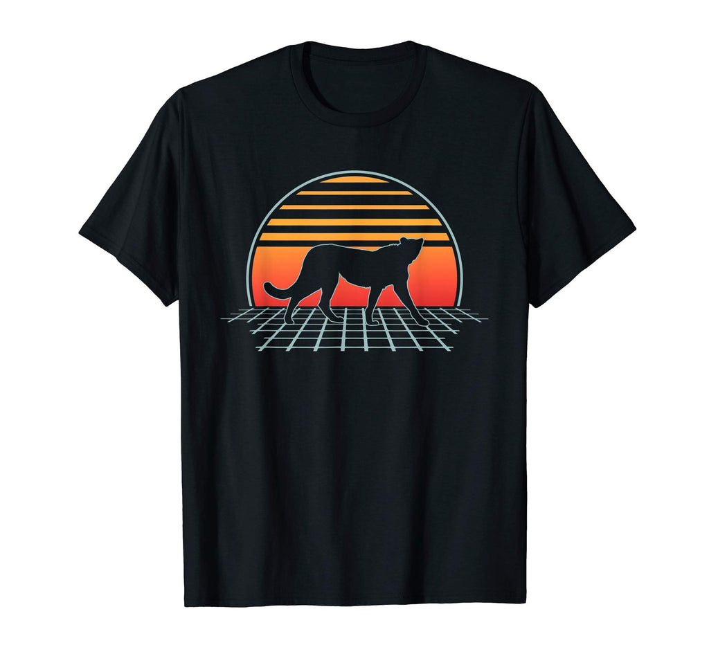 Cheetah Leopard 70S 80S Vaporwave T-Shirt - Streetwear Style for Adults - T-Shirt, Sweatshirt, Hoodie