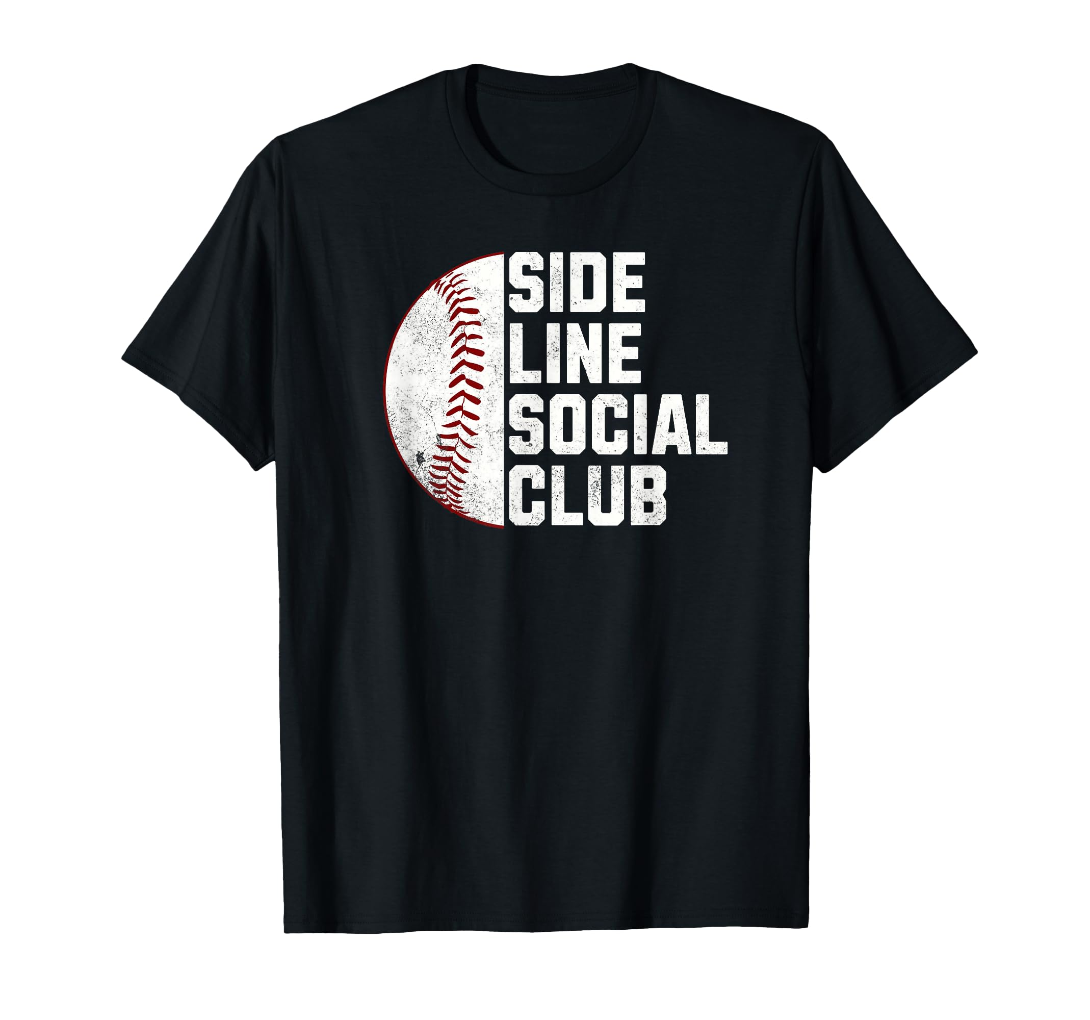 Funny Baseball Sideline Social Club T-Shirt - Minimalist Print Men Women - T-Shirt, Sweatshirt, Hoodie