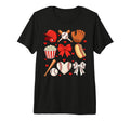 Baseball Bow Mothers Day Baseball Mom Mama T-Shirt - Trendy Graphic Unisex - T-Shirt, Sweatshirt, Hoodie
