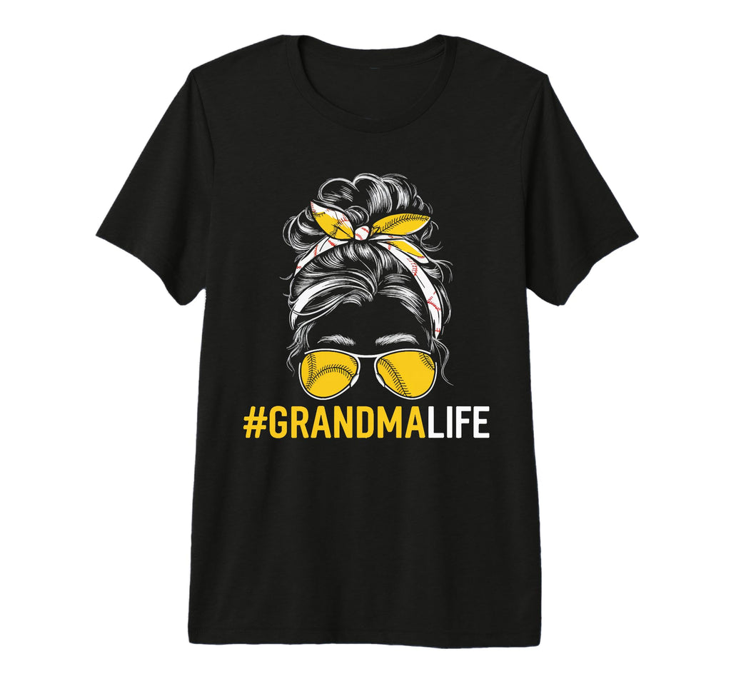 Baseball Grandma Grandmother Granny T-Shirt - Custom Art Print Unisex - T-Shirt, Sweatshirt, Hoodie