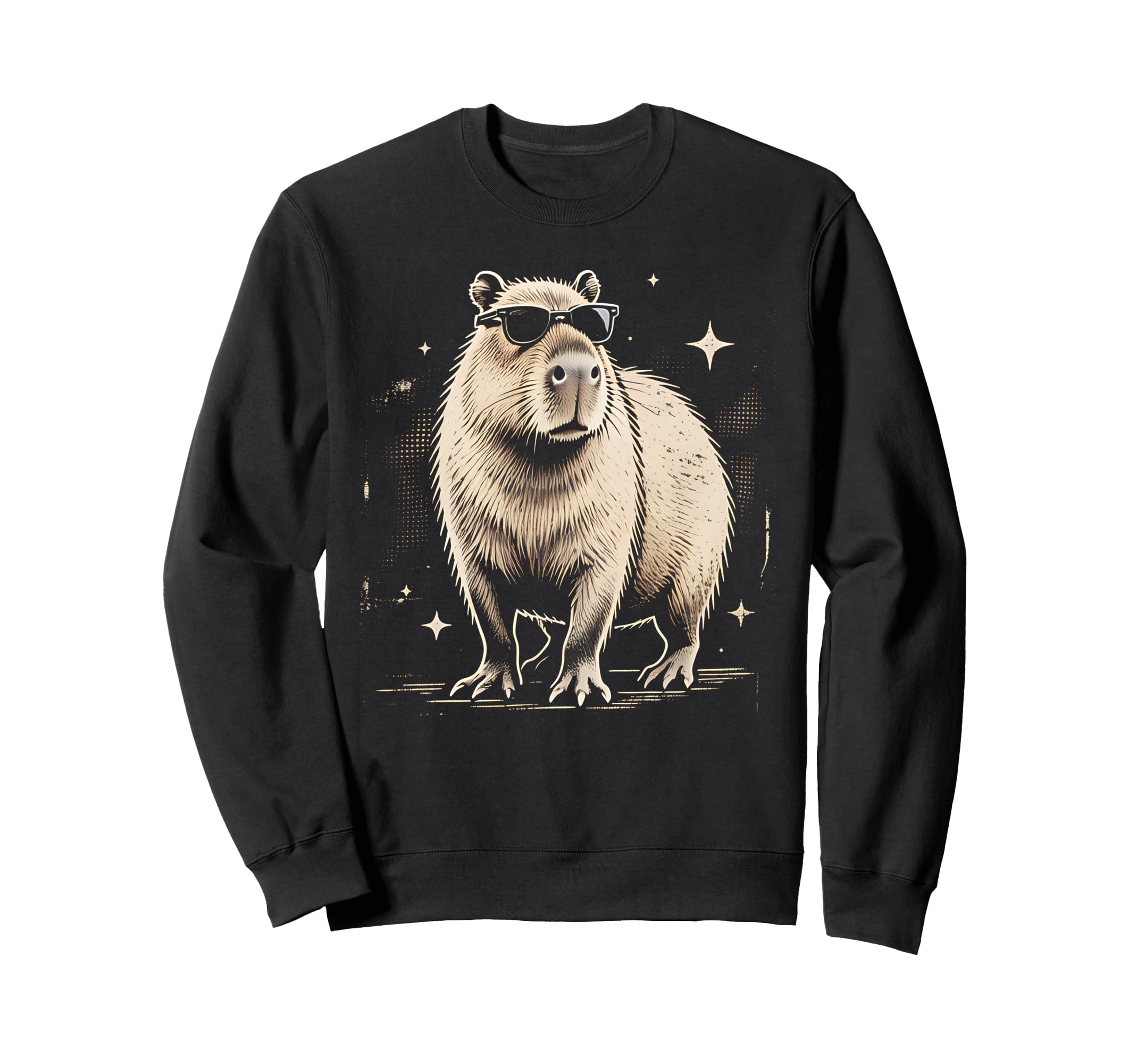 Y2K Capybara Sunglasses 90S 2000S Sweatshirt - Graphic Print for Adults - T-Shirt, Sweatshirt, Hoodie