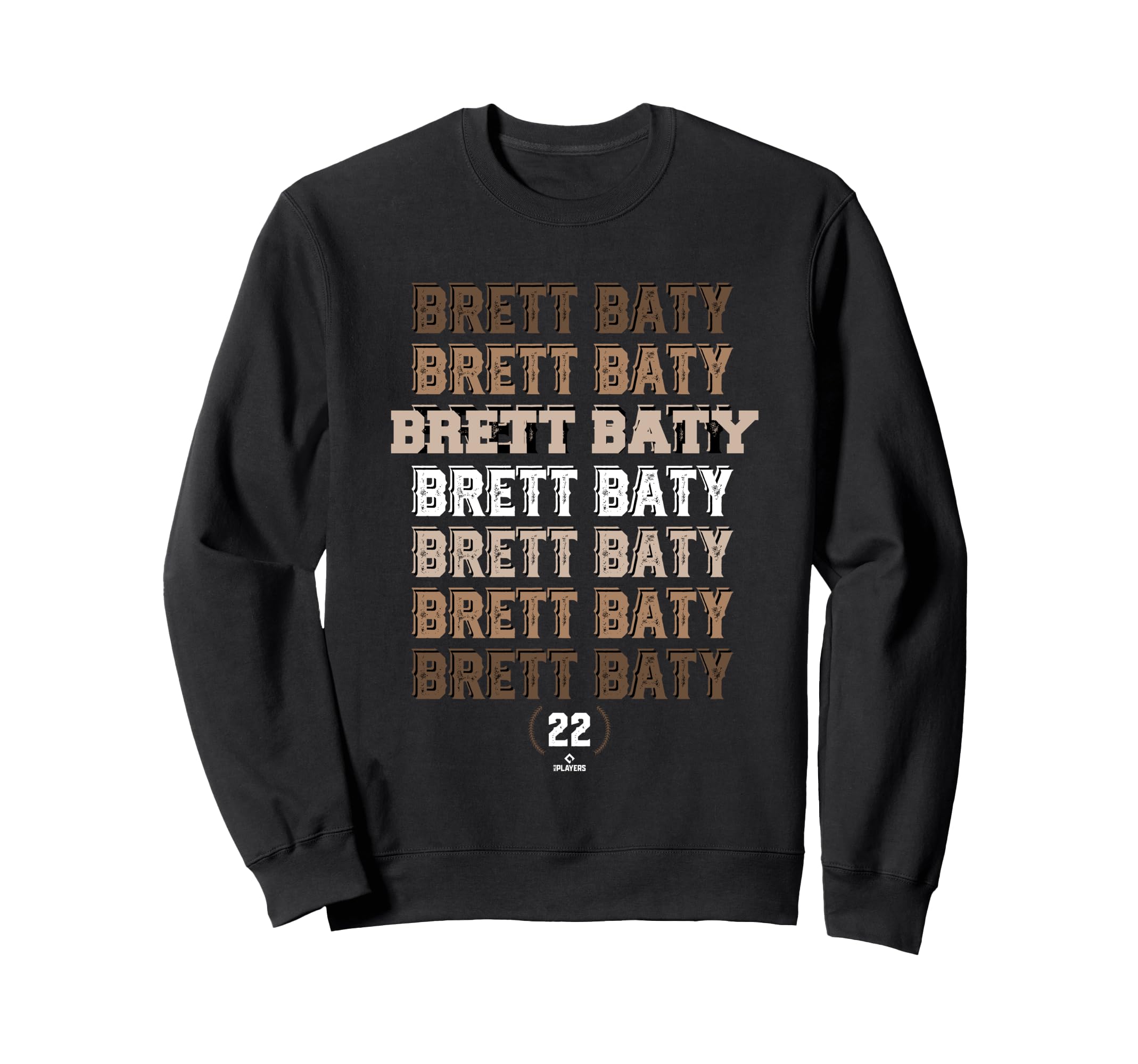 Repeating Text Brett Baty New Sweatshirt - Casual Everyday Wear Men Women - T-Shirt, Sweatshirt, Hoodie