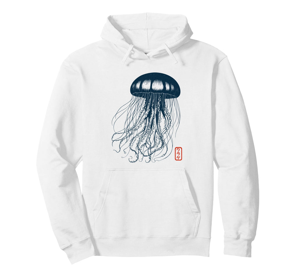 Japanese Aesthetic Asian Jellyfish Hoodie - Casual Everyday Wear for Adults - T-Shirt, Sweatshirt, Hoodie