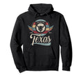 Texas State Animal Bull Sweet Home Boho Hoodie - Minimalist Print Unisex - T-Shirt, Sweatshirt, Hoodie