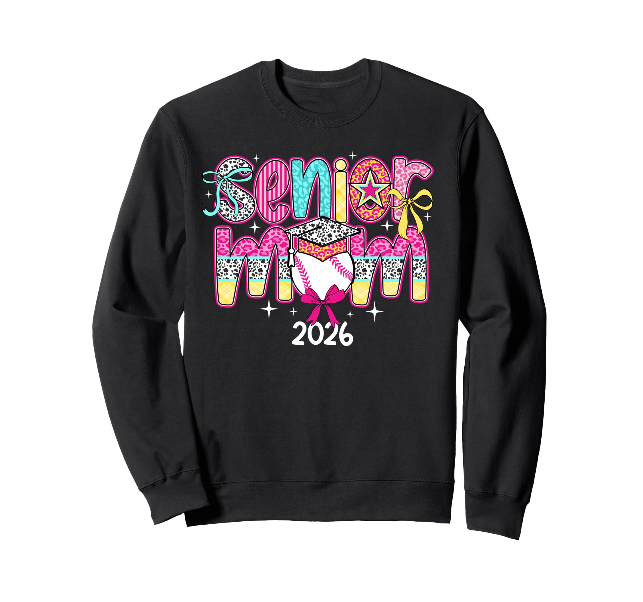Baseball Senior Mom 2026 Baseball Sweatshirt - Graphic Print for Adults - T-Shirt, Sweatshirt, Hoodie