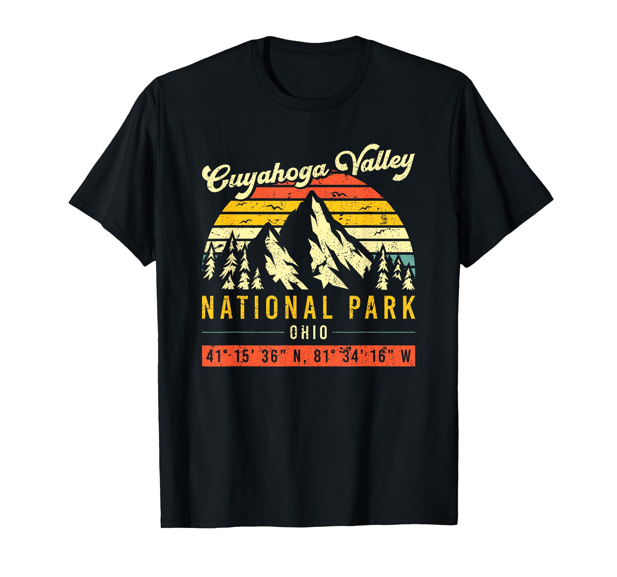 Cuyahoga Valley Coordinate Ohio T-Shirt - Fun Novelty Design for Adults - T-Shirt, Sweatshirt, Hoodie