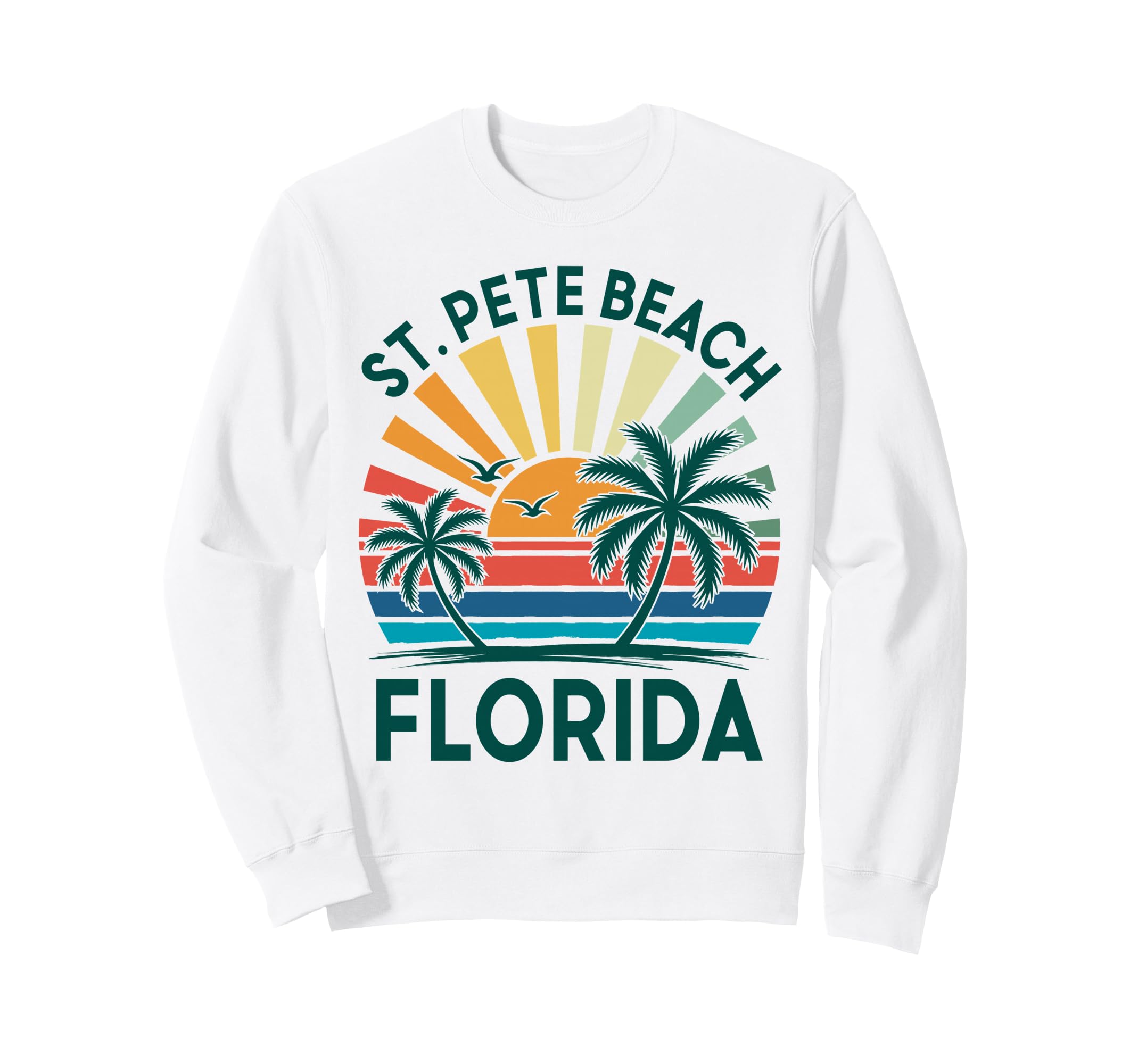 St Pete Beach Florida Vacation Sunset Sweatshirt - Custom Art Print Unisex - T-Shirt, Sweatshirt, Hoodie