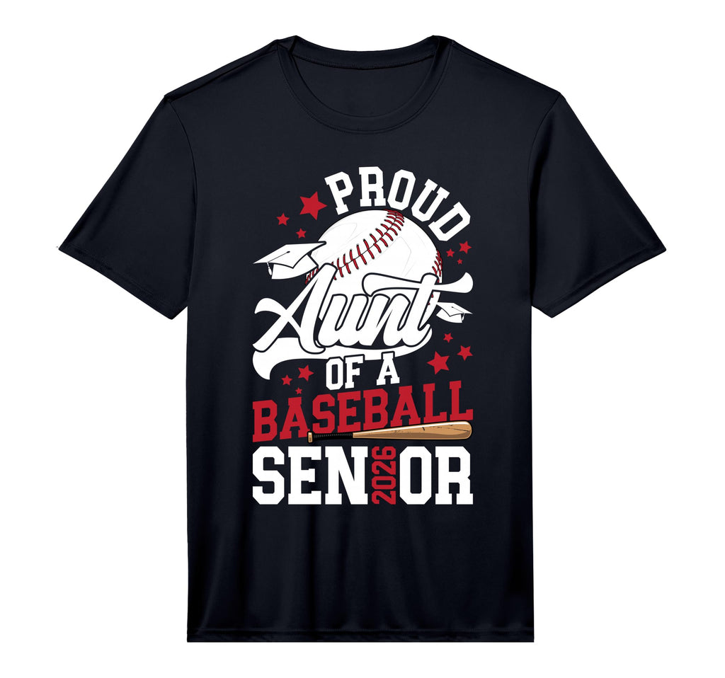 Mens Proud Aunt Baseball Senior Aunt T-Shirt - Minimalist Print Men Women - T-Shirt, Sweatshirt, Hoodie
