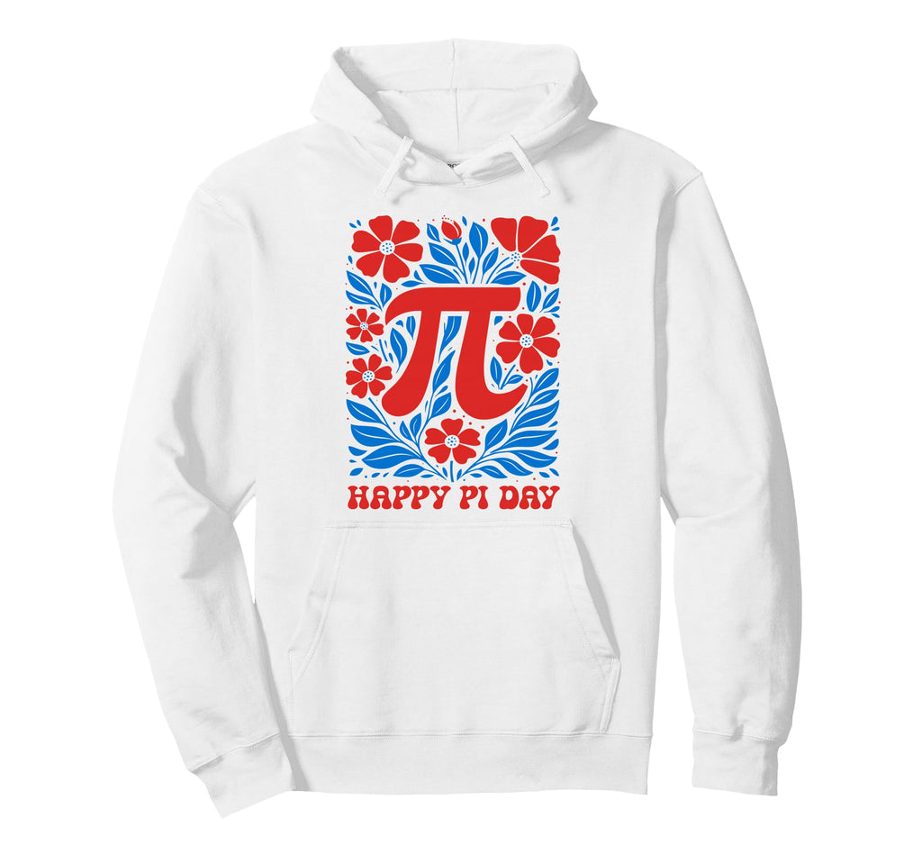 Happy Pi Day Symbol Boho Flower Math Teacher Hoodie - Trendy Graphic Unisex - T-Shirt, Sweatshirt, Hoodie