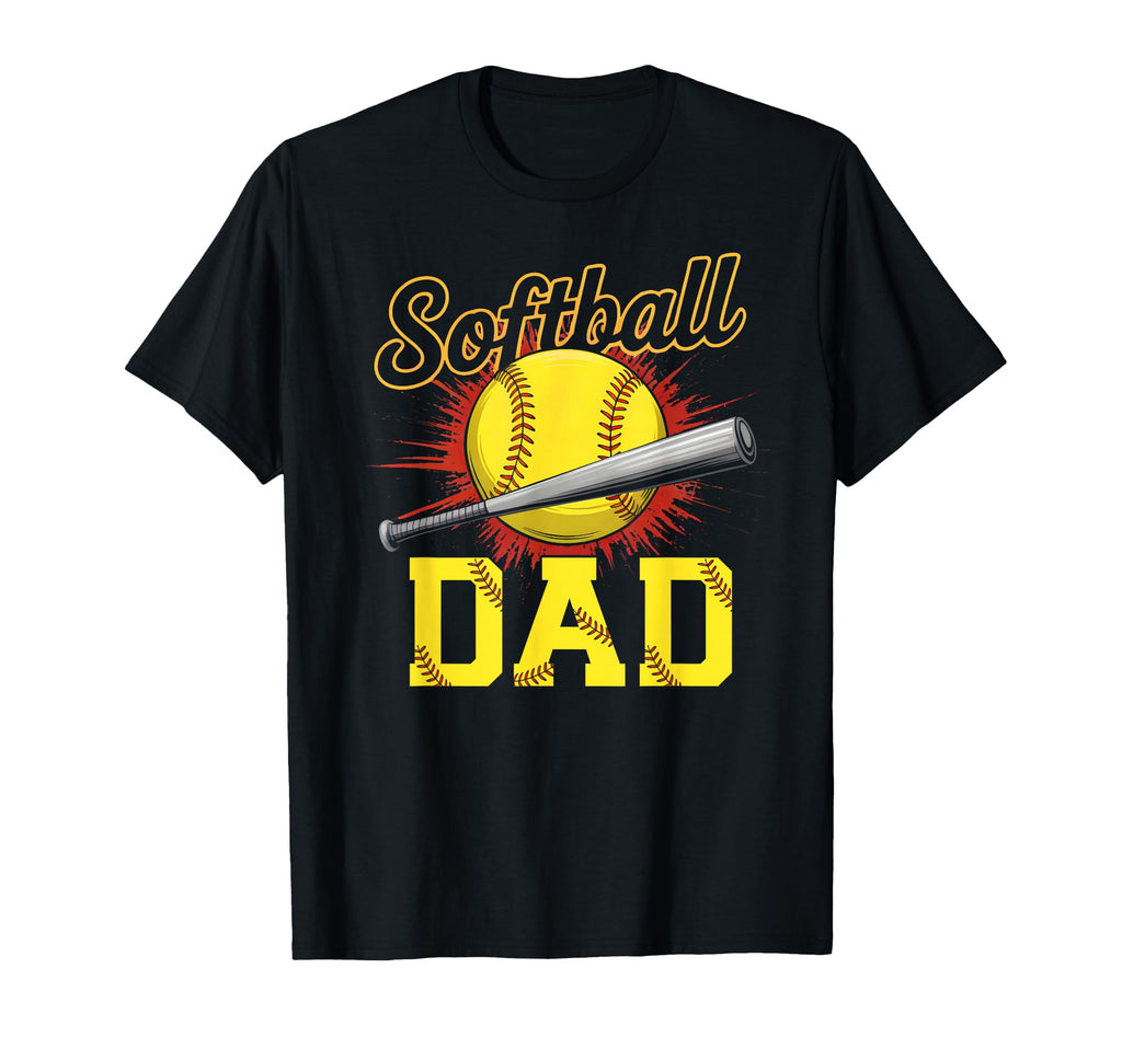 Softball Dad Matching Family Sports Game T-Shirt - Minimalist Print Unisex - T-Shirt, Sweatshirt, Hoodie