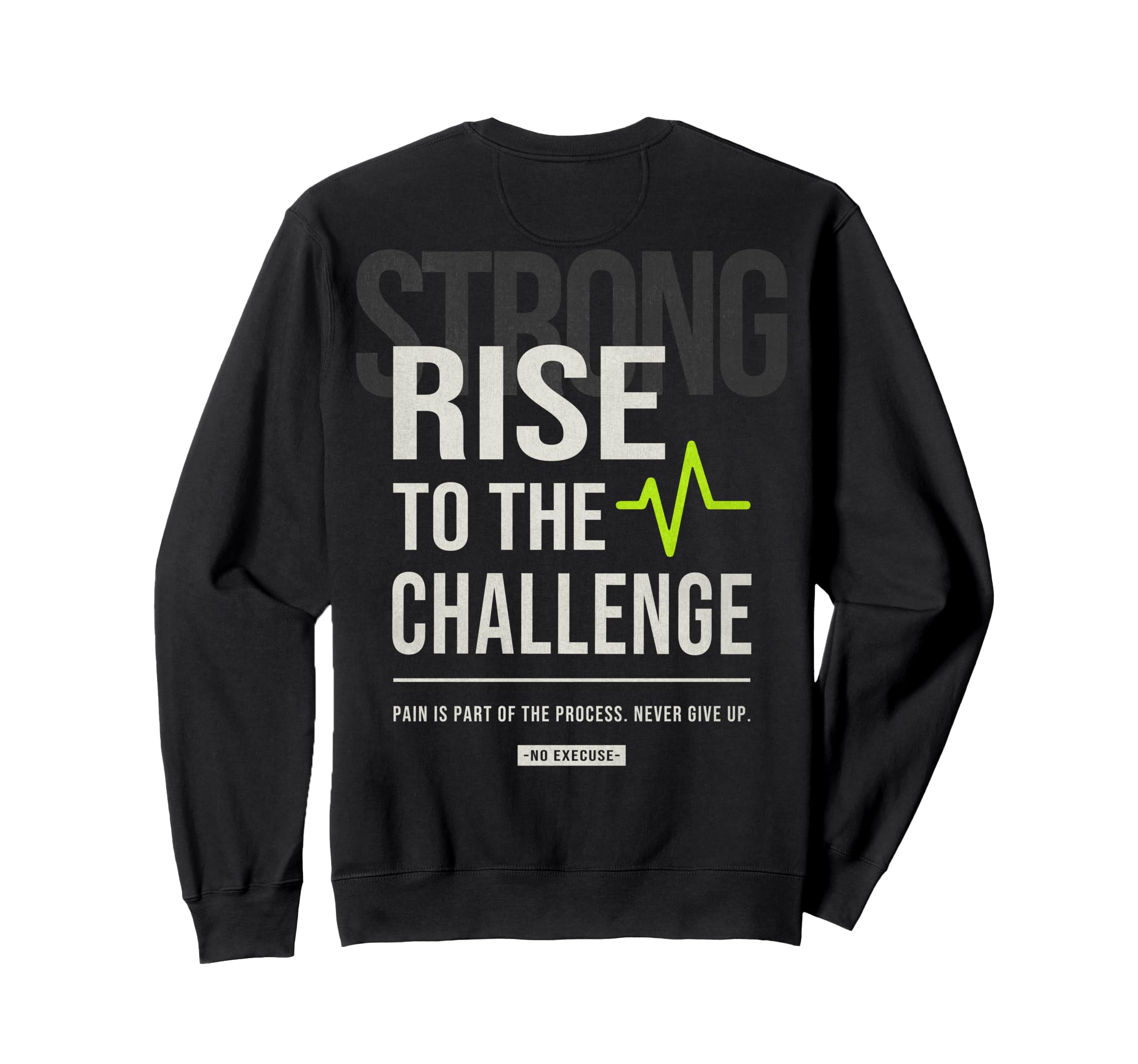 Fitness Y2K Gym Training Back Sweatshirt - Minimalist Print for Adults - T-Shirt, Sweatshirt, Hoodie