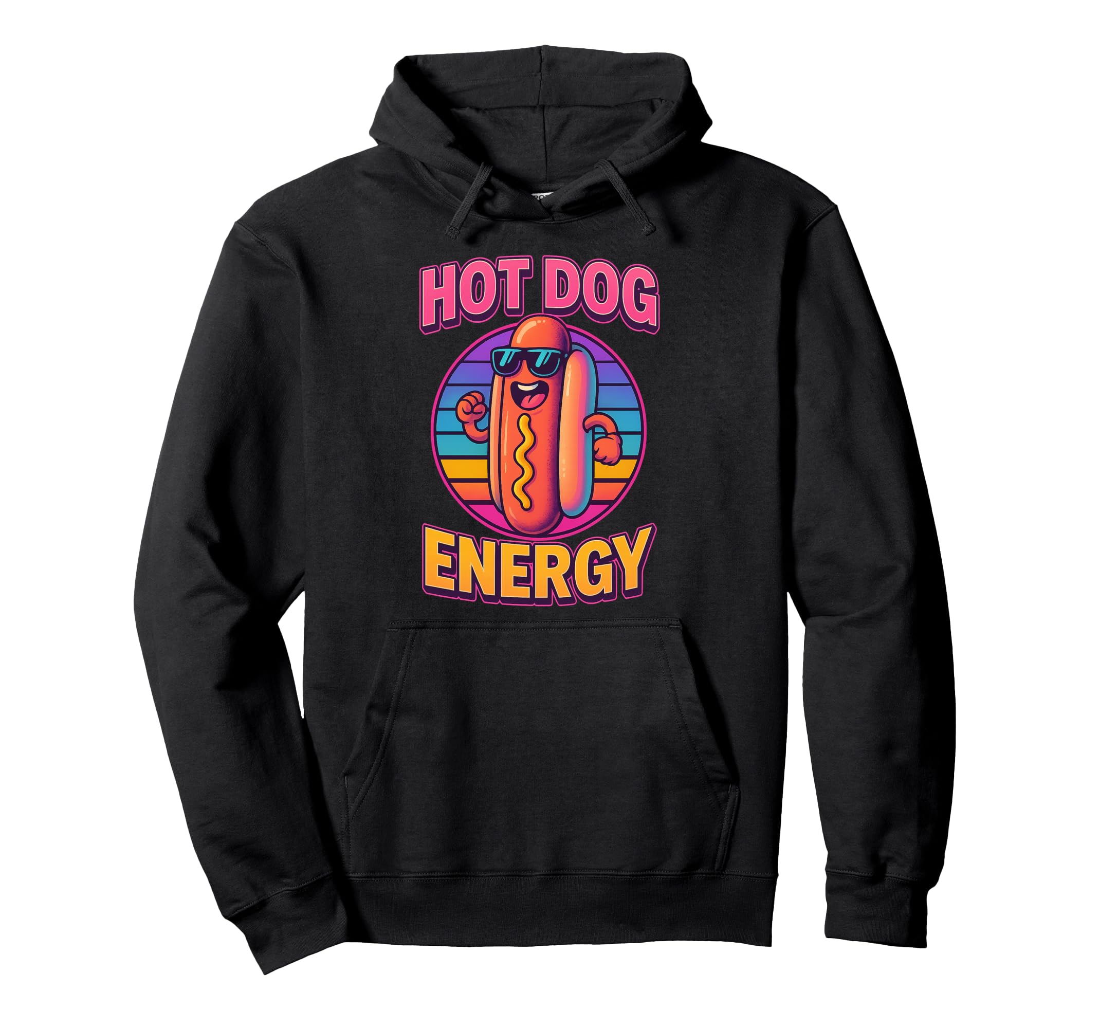 Funny Hot Dog Y2K Vaporwave Aesthetic Hoodie - Aesthetic Graphic for Adults - T-Shirt, Sweatshirt, Hoodie