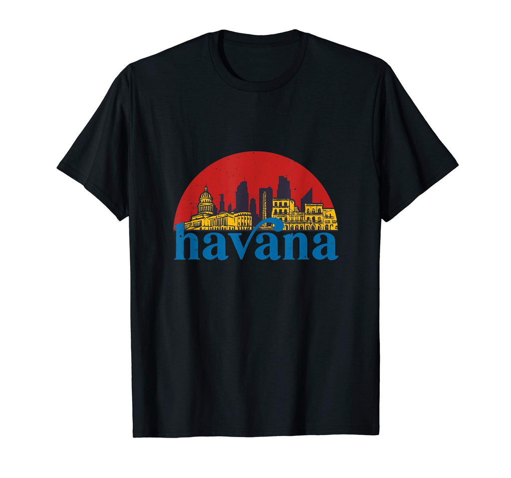 Havana Cuba Sunset City Skyline T-Shirt - Fun Novelty Design Unisex - T-Shirt, Sweatshirt, Hoodie