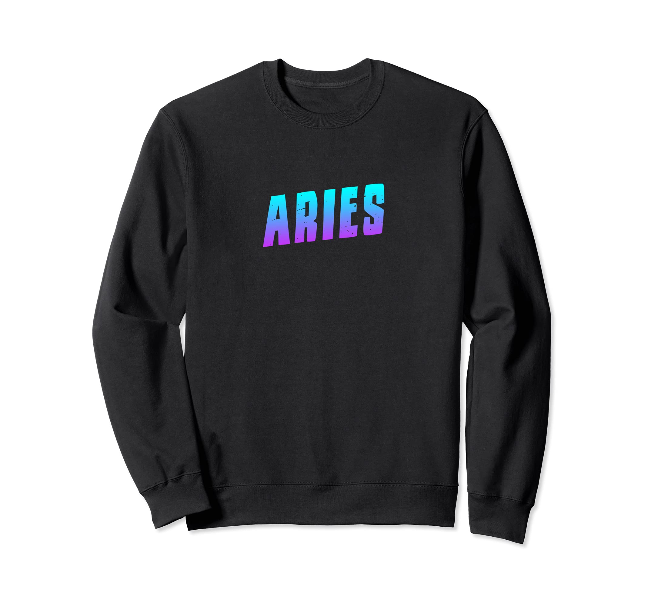 Aries Blue Purple Zodiac Sign Sweatshirt - Custom Art Print Unisex - T-Shirt, Sweatshirt, Hoodie