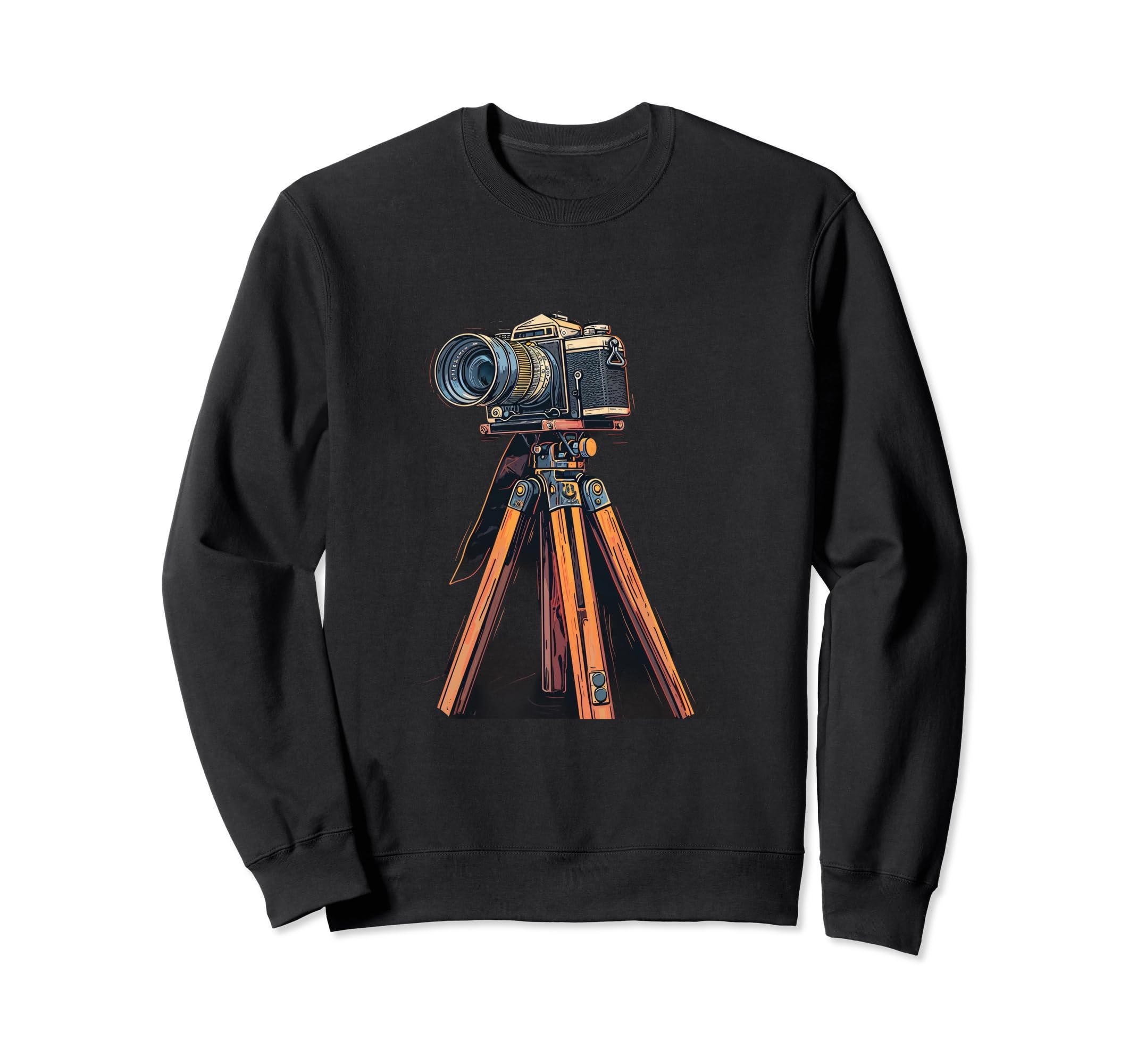 Photography Camera Tripod Sweatshirt - Aesthetic Graphic Unisex - T-Shirt, Sweatshirt, Hoodie