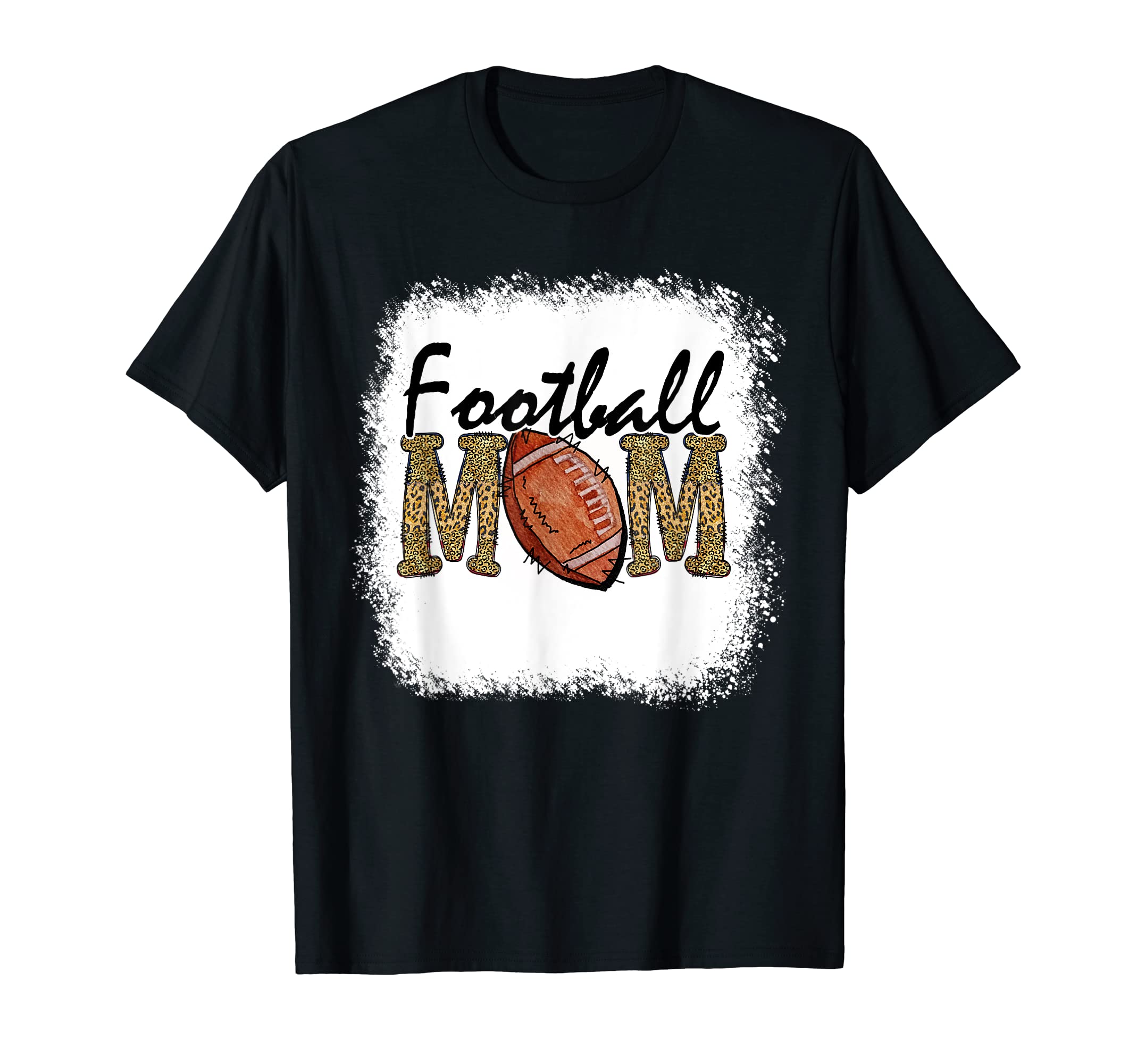 Game Day Leopard Football Lovers Mom T-Shirt - Casual Everyday Wear Unisex - T-Shirt, Sweatshirt, Hoodie