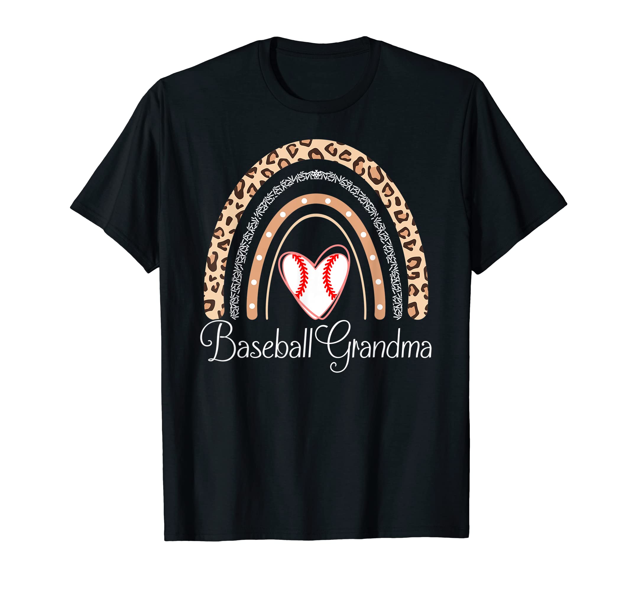 Baseball Grandma Boho Rainbow Funny T-Shirt - Trendy Graphic Men Women - T-Shirt, Sweatshirt, Hoodie