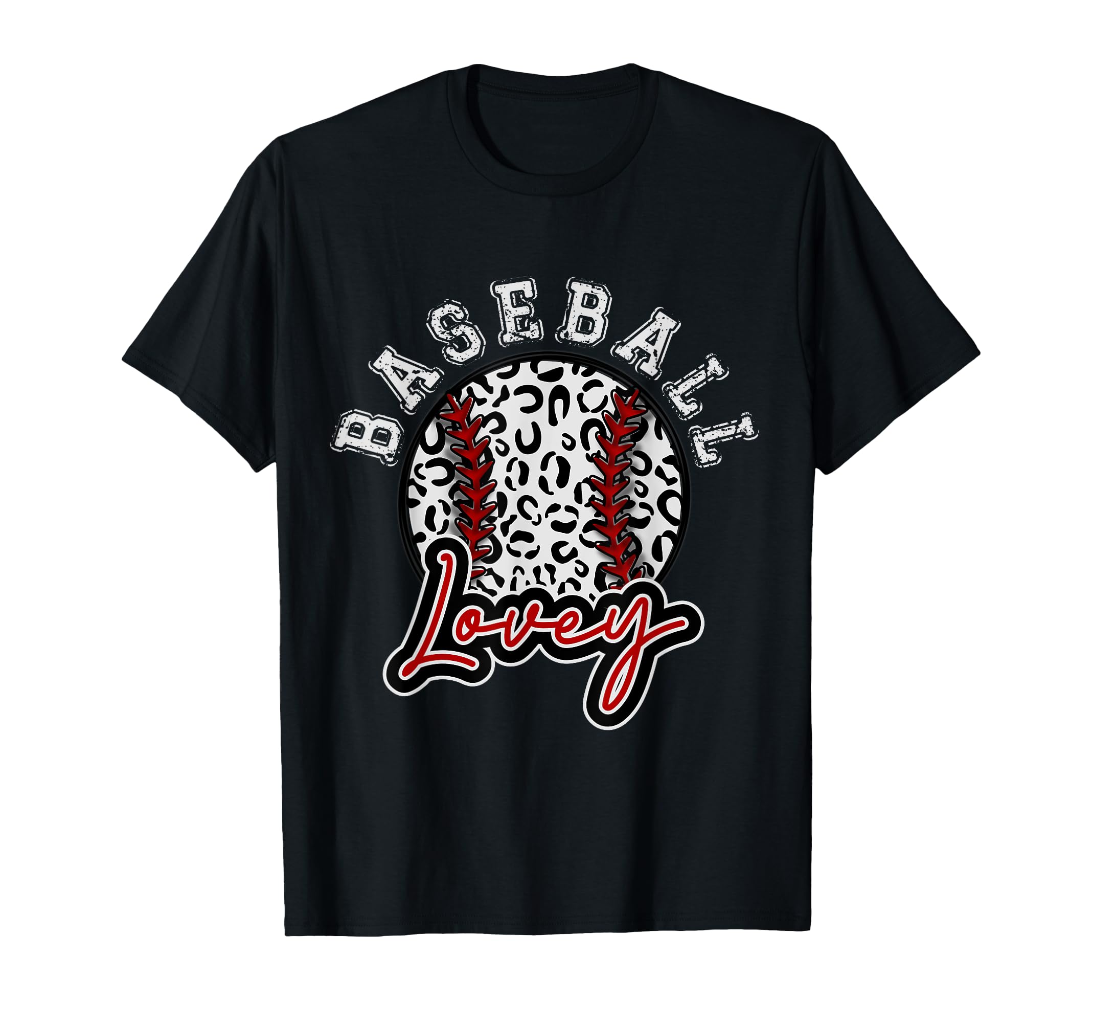 Leopard Cheetah Baseball Lovey Womens T-Shirt - Novelty Apparel for Adults - T-Shirt, Sweatshirt, Hoodie
