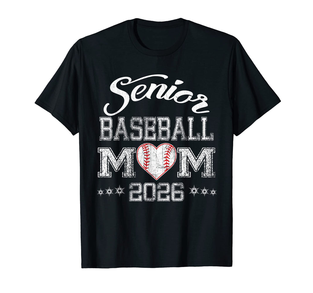 Senior Baseball Mom 2026 Class 2026 T-Shirt - Custom Art Print Unisex - T-Shirt, Sweatshirt, Hoodie