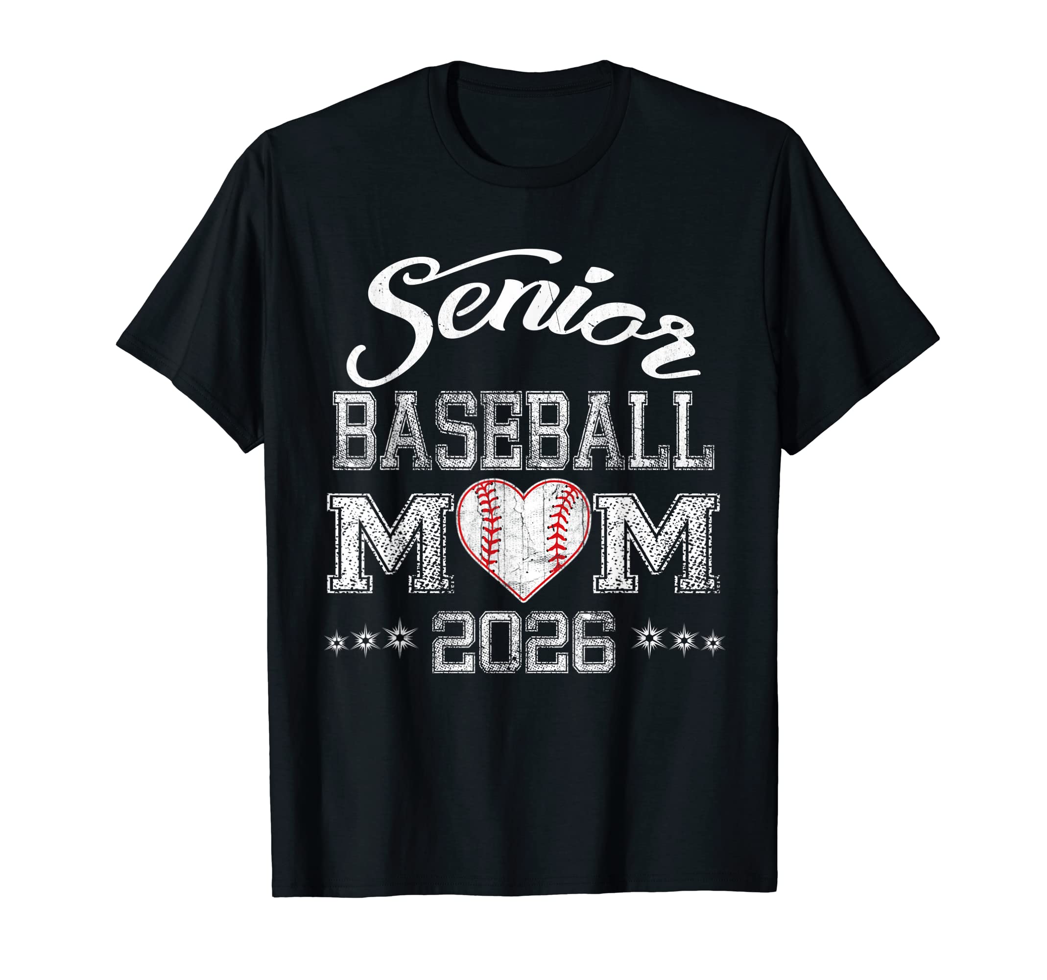 Senior Baseball Mom 2026 Class 2026 T-Shirt - Custom Art Print Unisex - T-Shirt, Sweatshirt, Hoodie