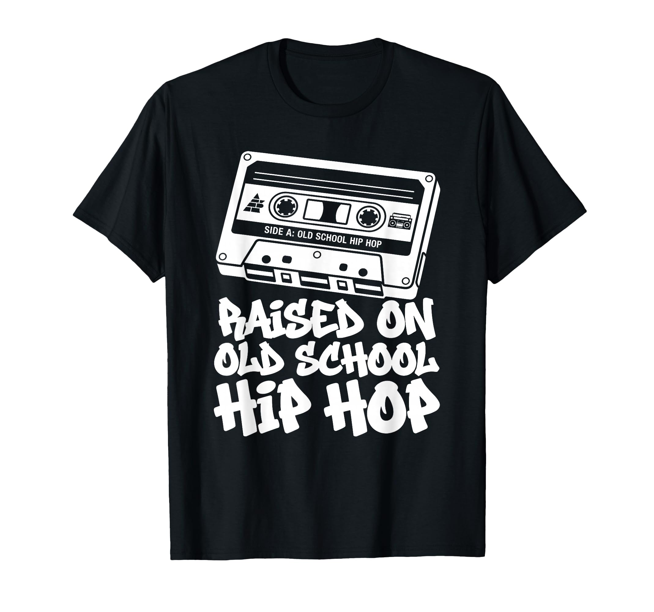 Raised Old School Hip Hop Cassette Boom T-Shirt - Aesthetic Graphic Unisex - T-Shirt, Sweatshirt, Hoodie
