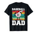 Baseball Dad Happy Fathers Day T-Shirt - Minimalist Print Unisex - T-Shirt, Sweatshirt, Hoodie