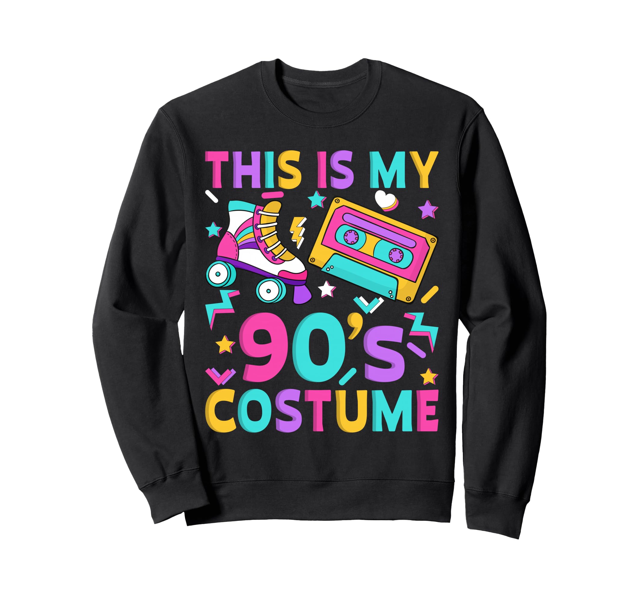 This Is My 90S Costume Cassette Tape Sweatshirt - Graphic Print Men Women - T-Shirt, Sweatshirt, Hoodie