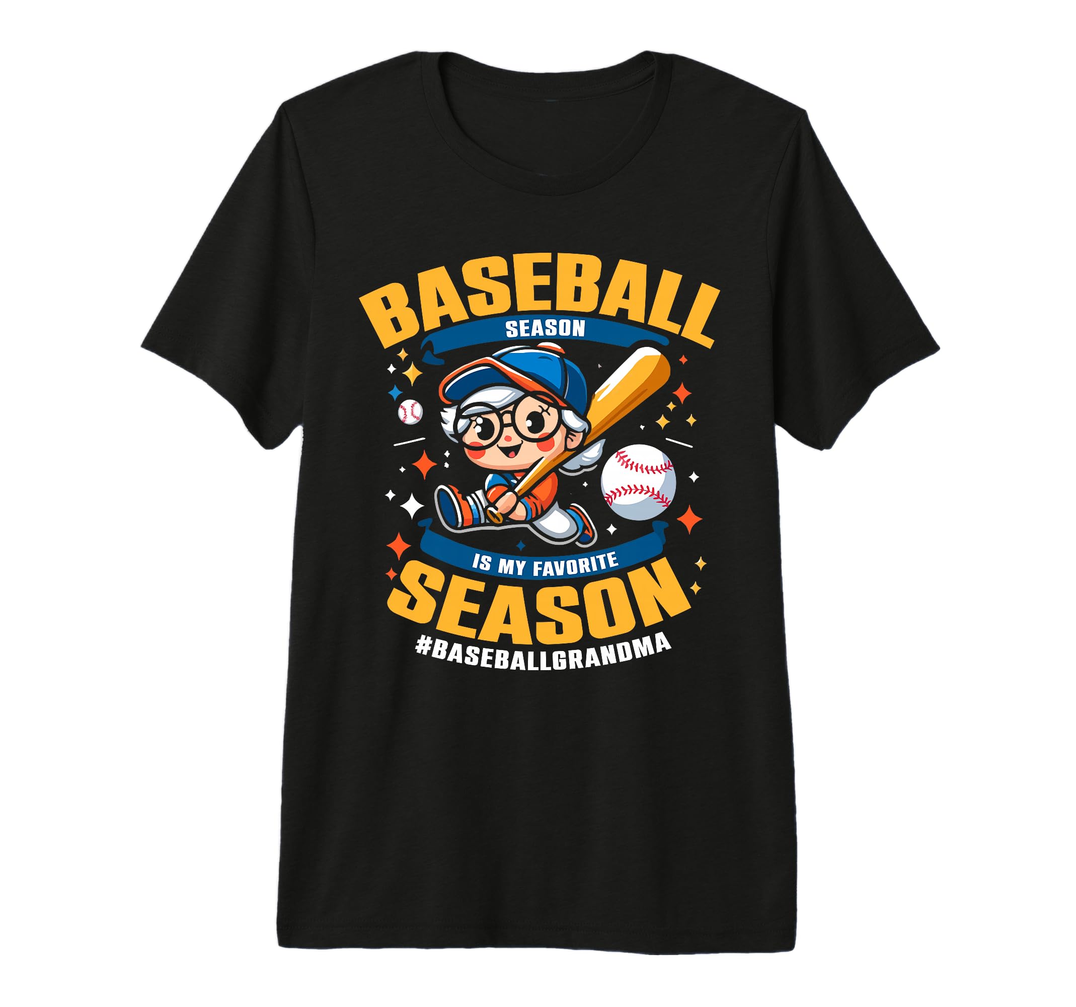 Baseball Grandma Grandmother Granny T-Shirt - Unique Graphic Unisex - T-Shirt, Sweatshirt, Hoodie