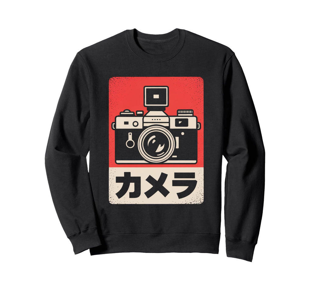 Japanese Analog Slr Camera Photographer Sweatshirt - Unique Graphic Unisex - T-Shirt, Sweatshirt, Hoodie