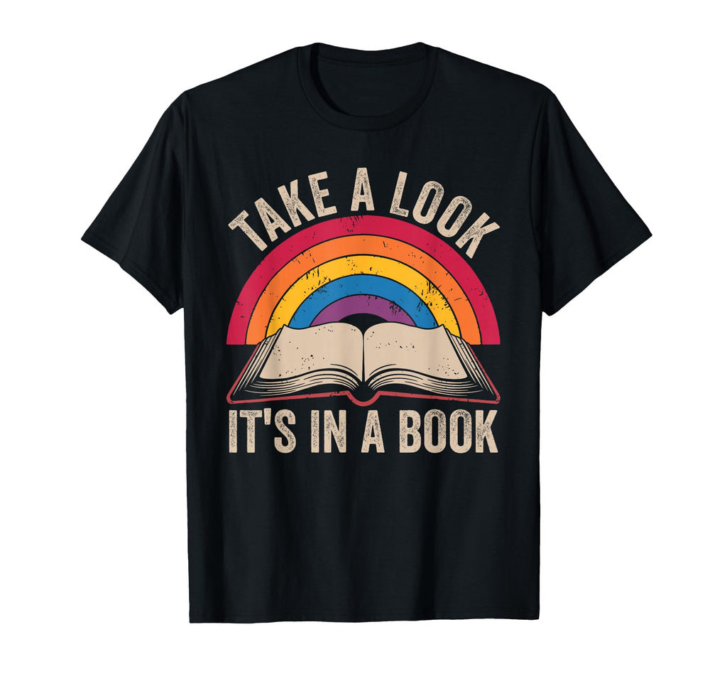 Rainbow Take Its Book Reading T-Shirt - Custom Art Print for Adults - T-Shirt, Sweatshirt, Hoodie