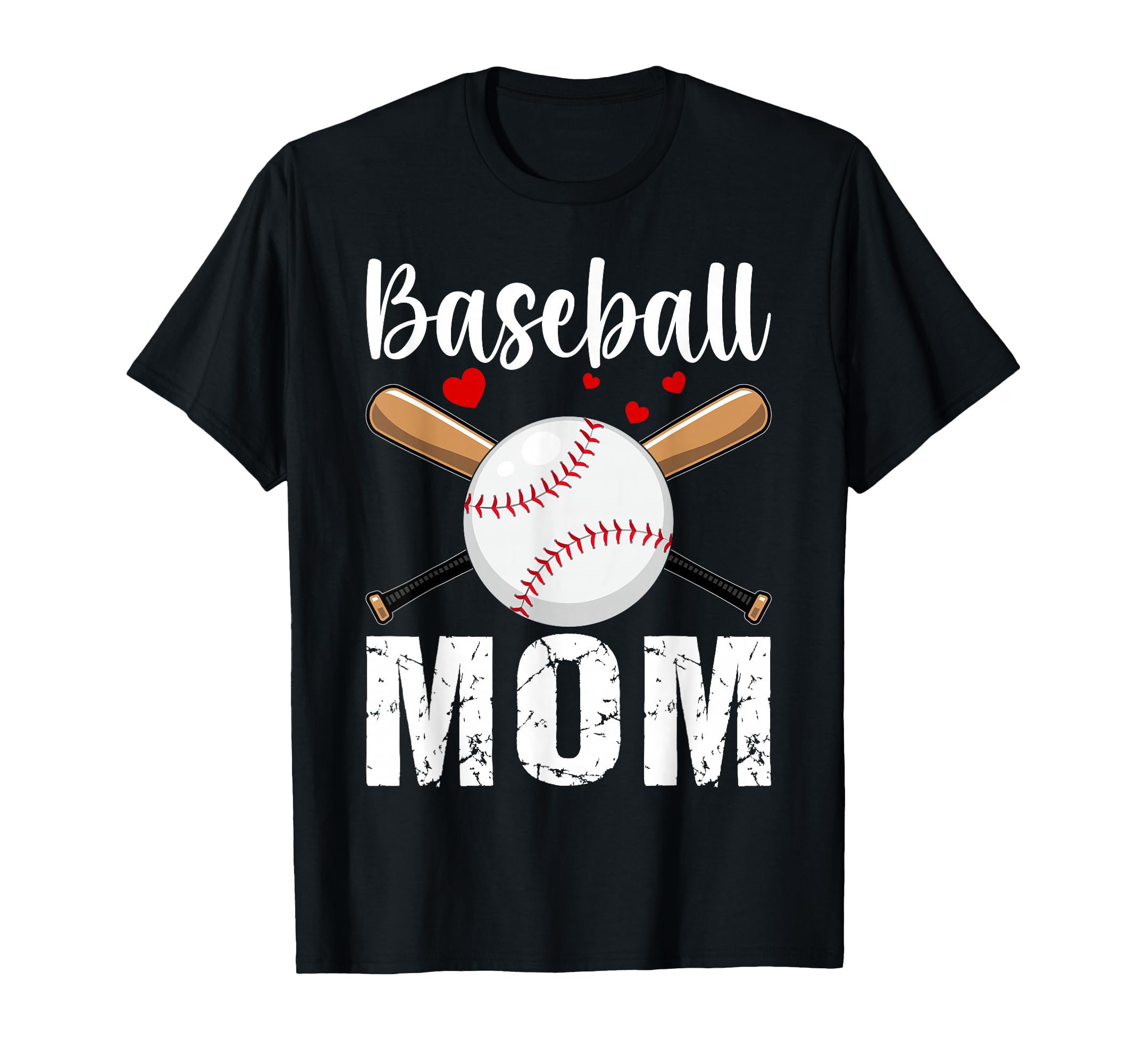 Baseball Mom Cheering Mother Outfit T-Shirt - Casual Everyday Wear Unisex - T-Shirt, Sweatshirt, Hoodie