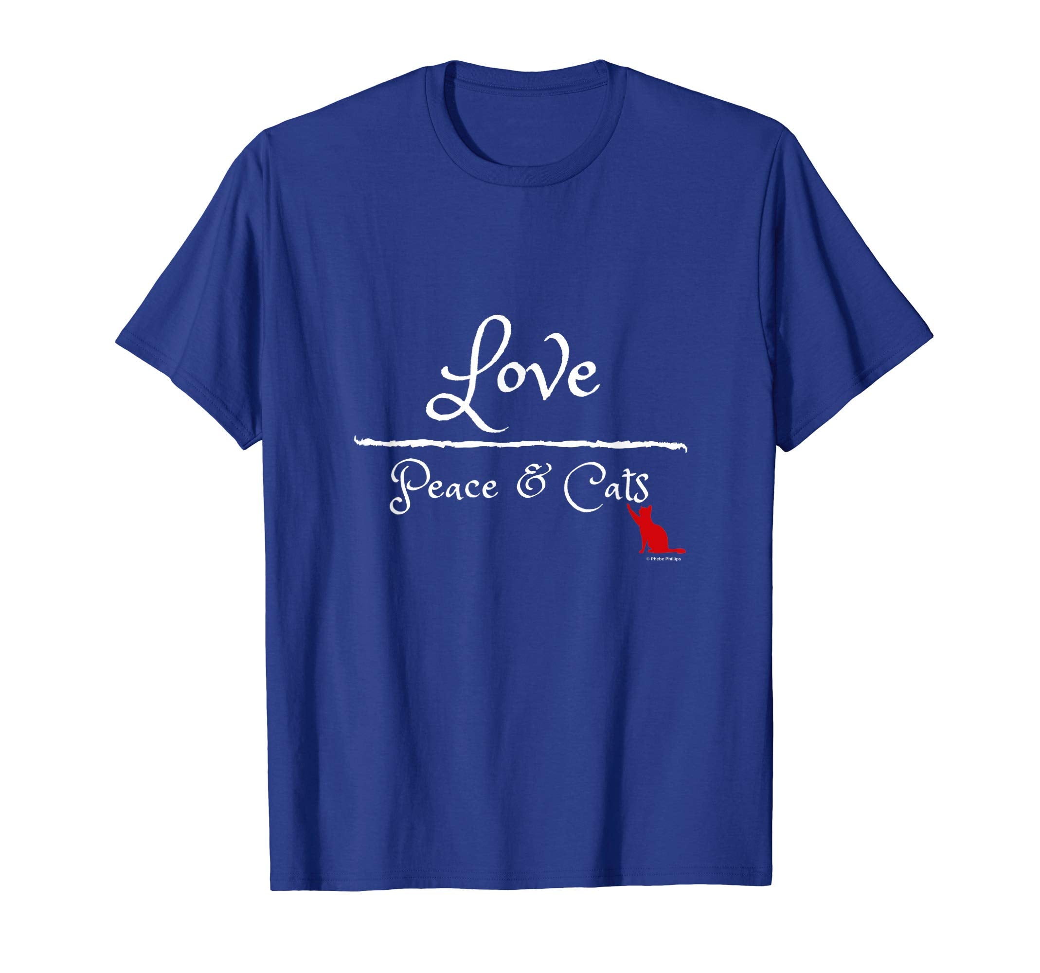 Love Peace Cats T-Shirt - Custom Art Print Unisex - T-Shirt, Sweatshirt, Hoodie