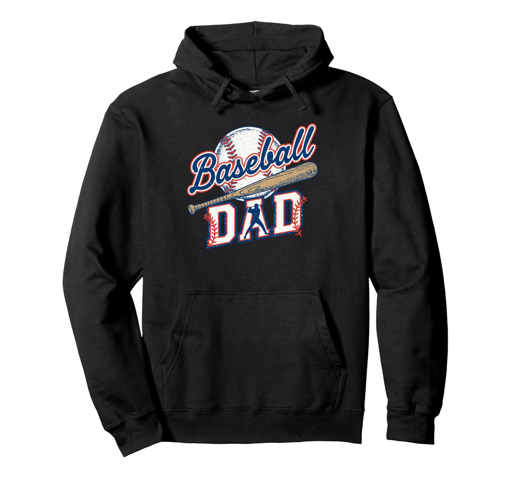 Baseball Dad Ball Bat Player Hoodie - Graphic Print Men Women - T-Shirt, Sweatshirt, Hoodie
