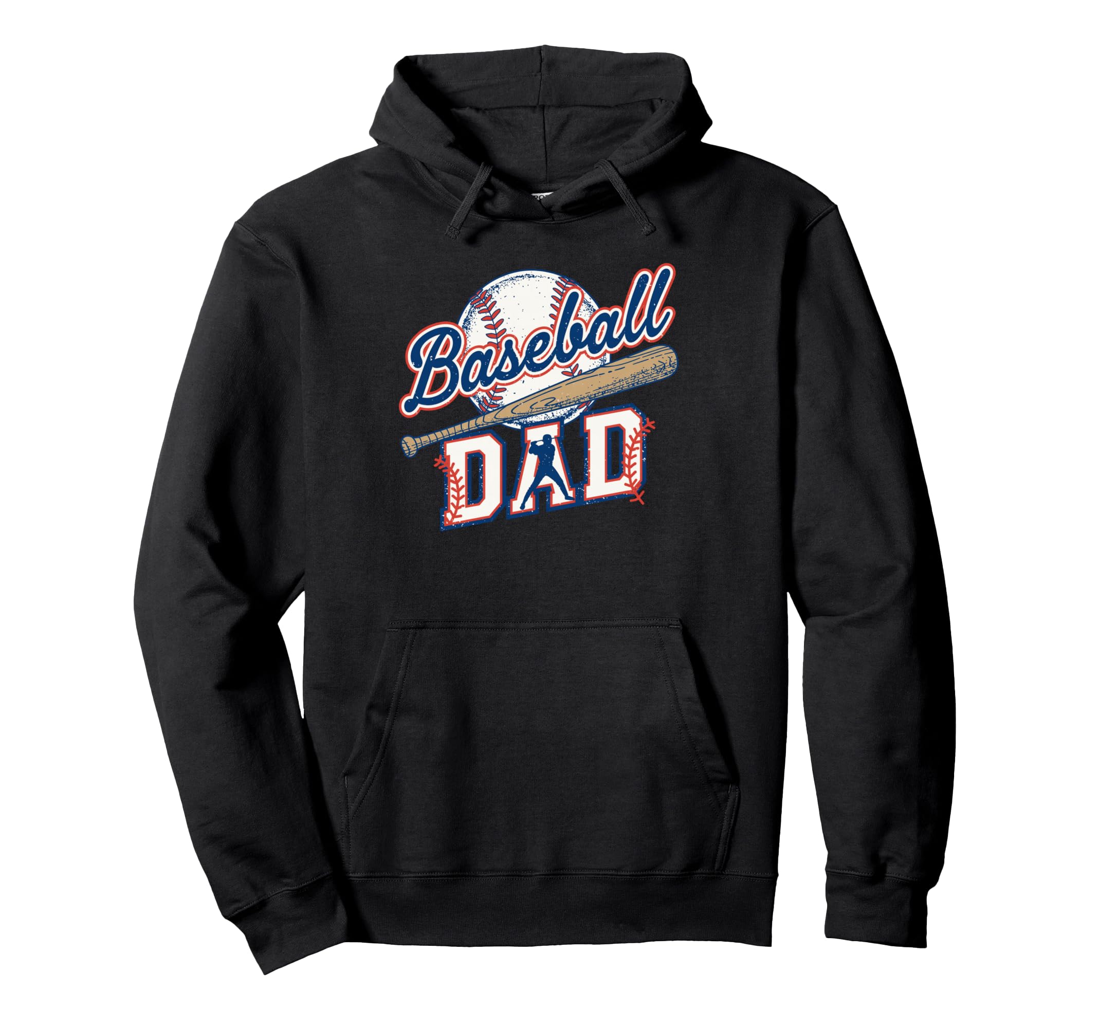Baseball Dad Ball Bat Player Hoodie - Graphic Print Men Women - T-Shirt, Sweatshirt, Hoodie